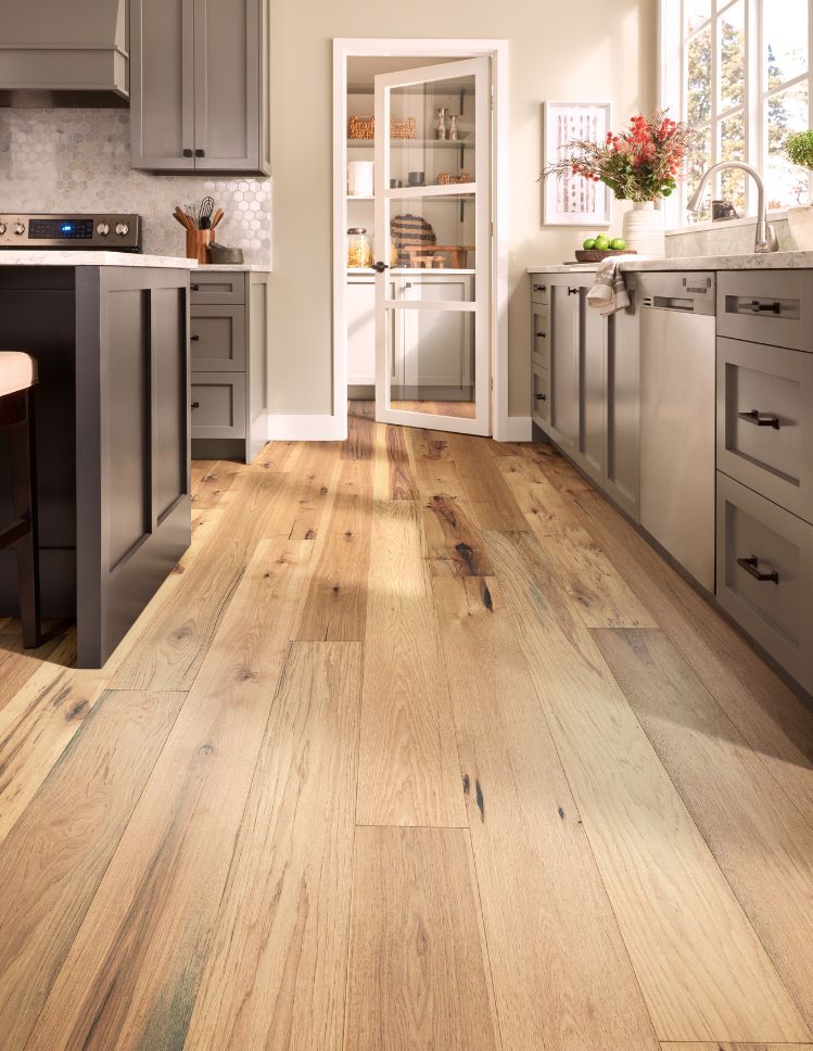 hardwood floors in a bright Seminole kitchen