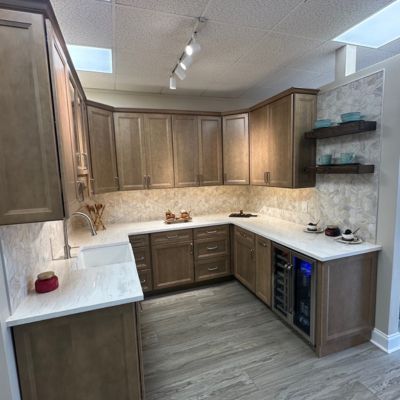 Wood kitchen cabinets at Coastal Cabinets in Florida